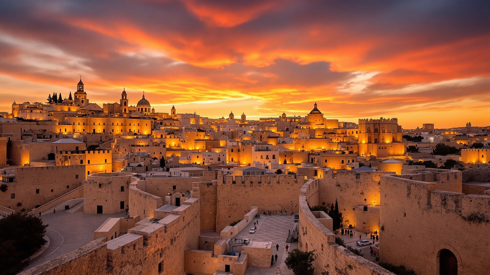 Mdina bei Sonnenuntergang: wann gehen und wo schauen